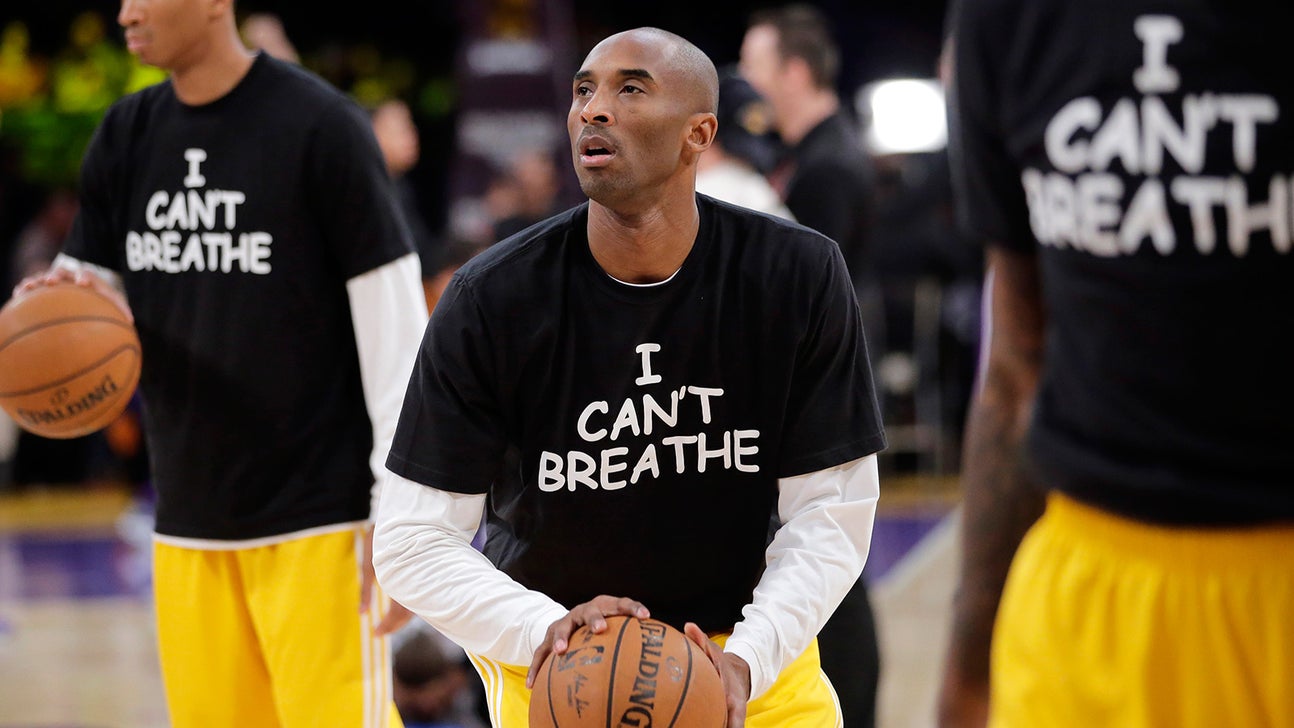 Kobe, Lakers wear 'I Can't Breathe' shirts in warmup
