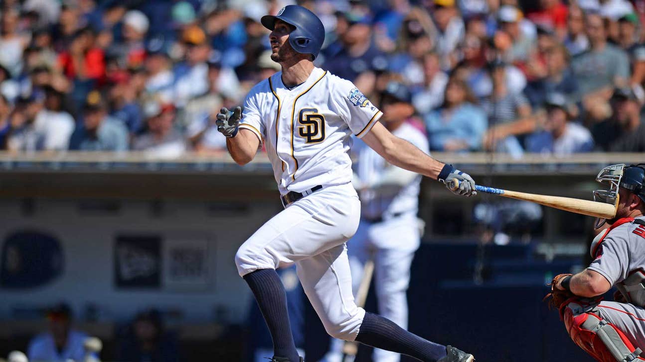 Jackson strikes out 11, pitches Padres over Red Sox