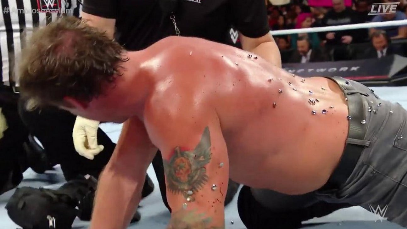 Chris Jericho got slammed onto thumb tacks at WWE Extreme Rules