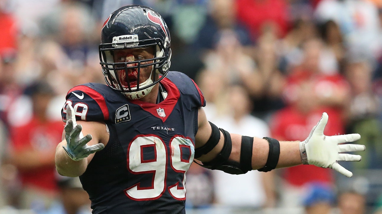 Texans' J.J. Watt impressed with bloody costume of him