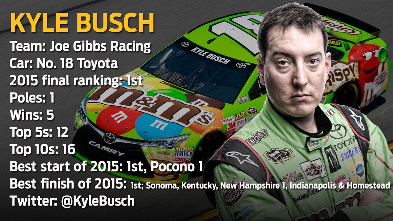 Kyle Busch's 2015 ranged from a hospital bed to a championship trophy