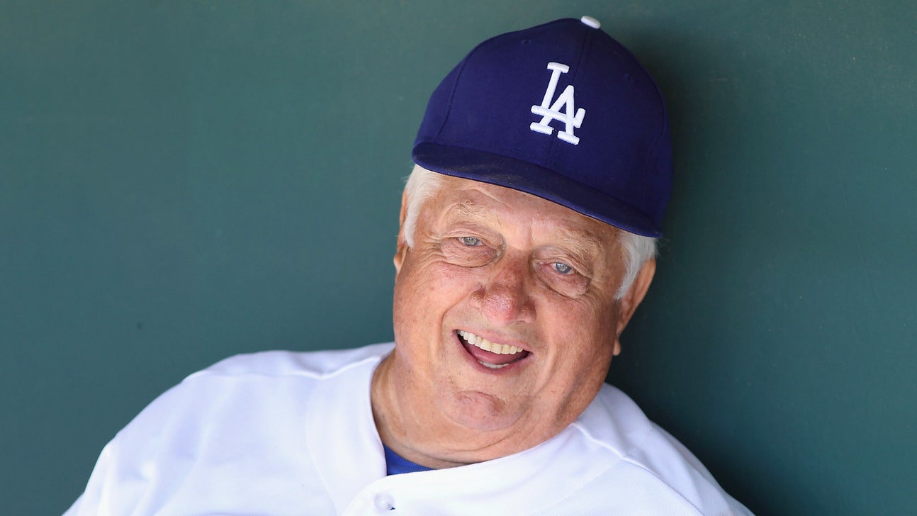 Lasorda uses A's series to evoke memories of Dodgers' last championship