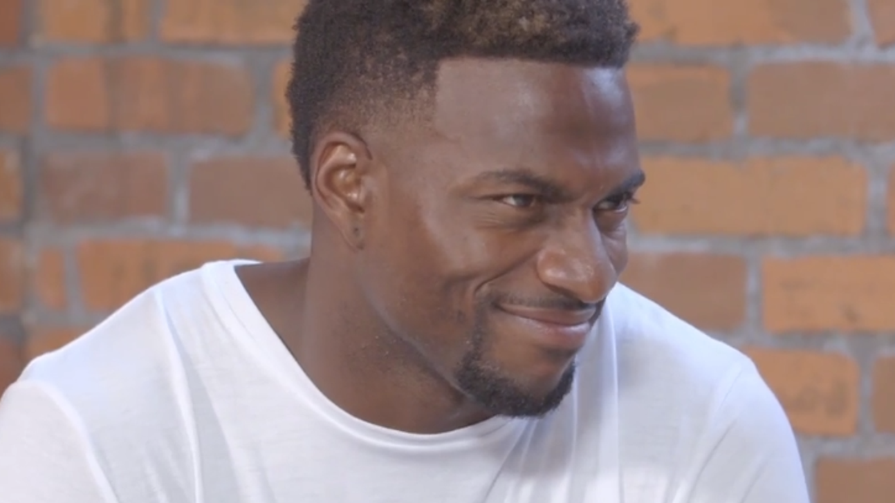Emmanuel Sanders can't believe his eyes when Josh Norman blows up during prank