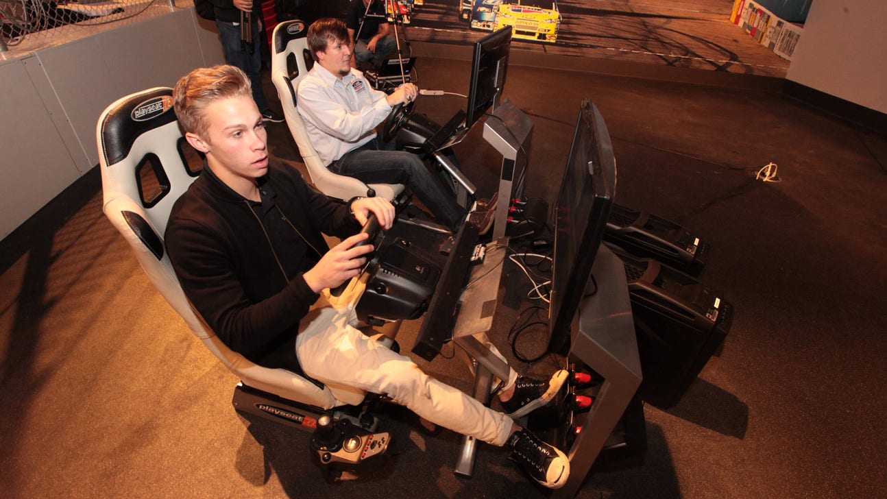 NASCAR champions compete against fans on iRacing simulators