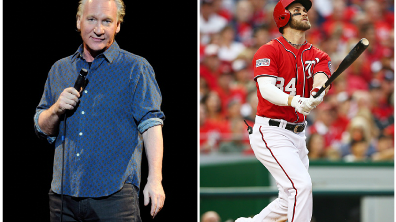 Bill Maher trashes Bryce Harper with a super awkward joke