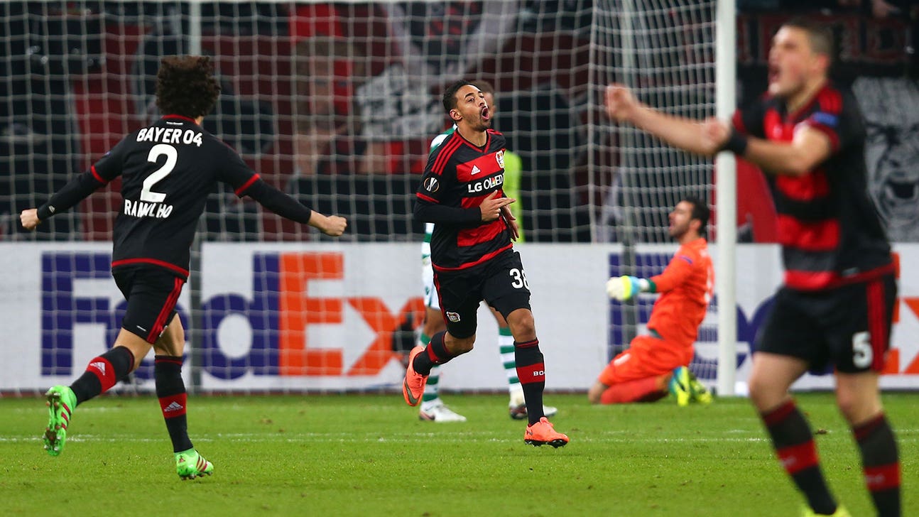 Bayer Leverkusen's Karim Bellarabi scores preposterous 30-yard wonder goal