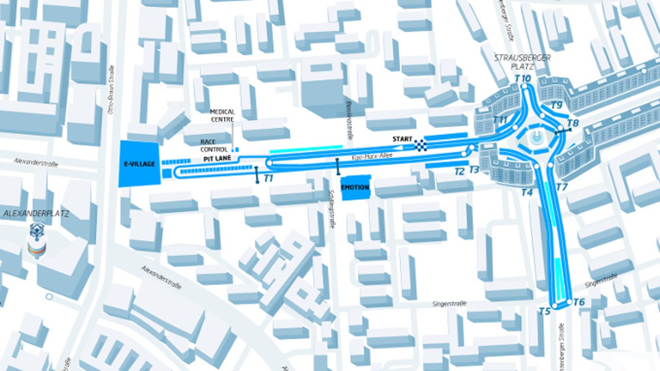 Formula E: This is the new track layout for the Berlin ePrix