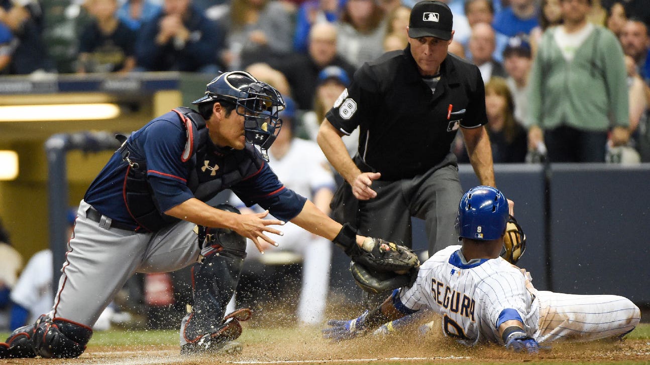 Brewers batter visiting Twins
