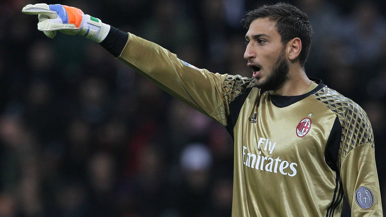 17-year-old goalkeeper Gigi Donnarumma leads Europe in clean sheets