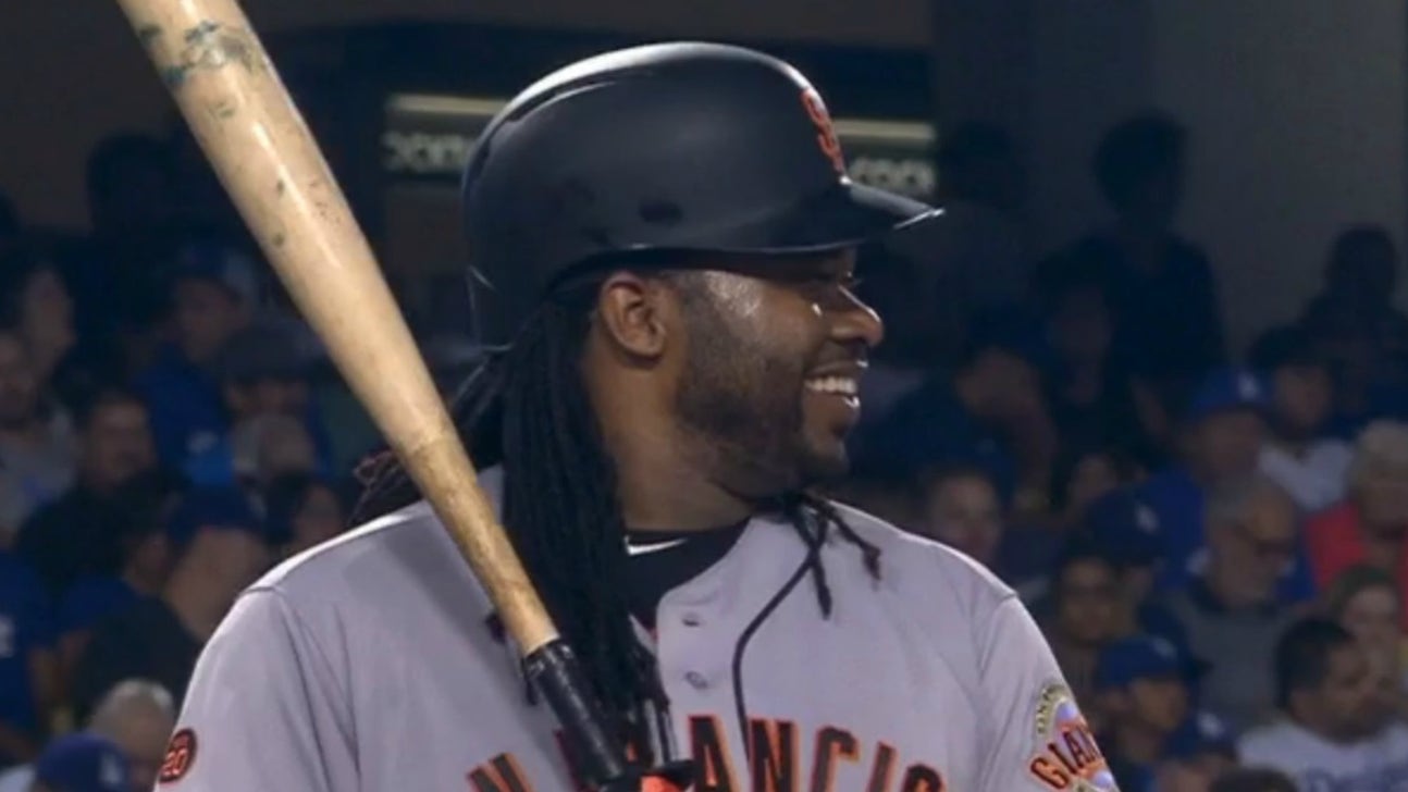 Johnny Cueto tried one of the most hideous swings baseball will ever see
