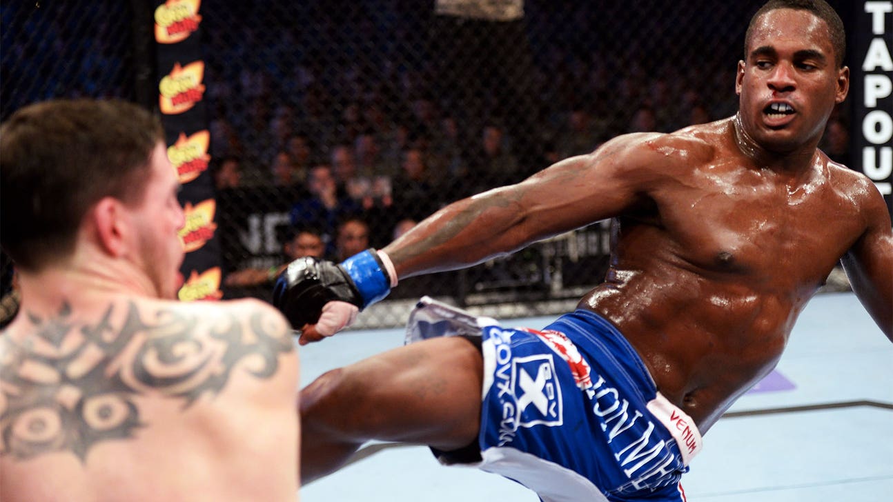 UFC's Lorenz Larkin paints his toenails red and black before fights