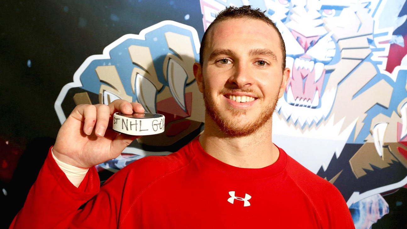 Brickley denied first goal, then makes up for it in Panthers' win