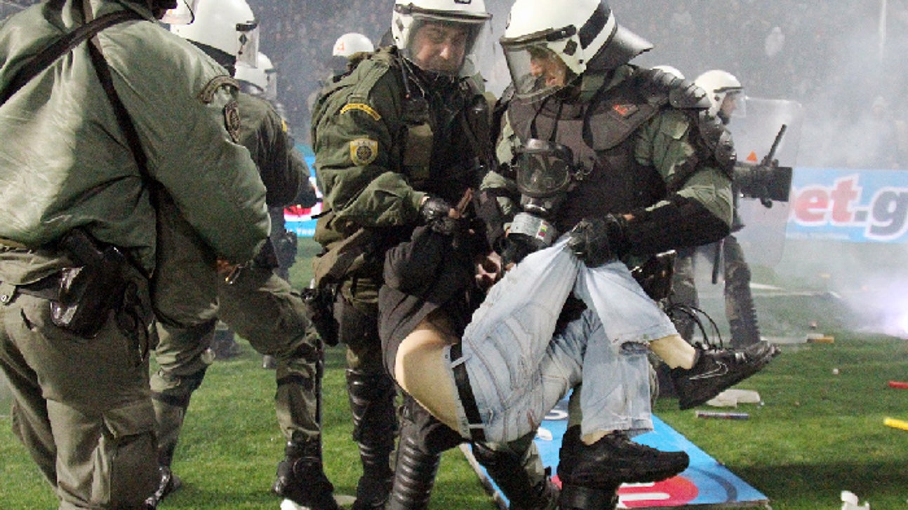 Greek Cup final canceled by government after violence in semifinal