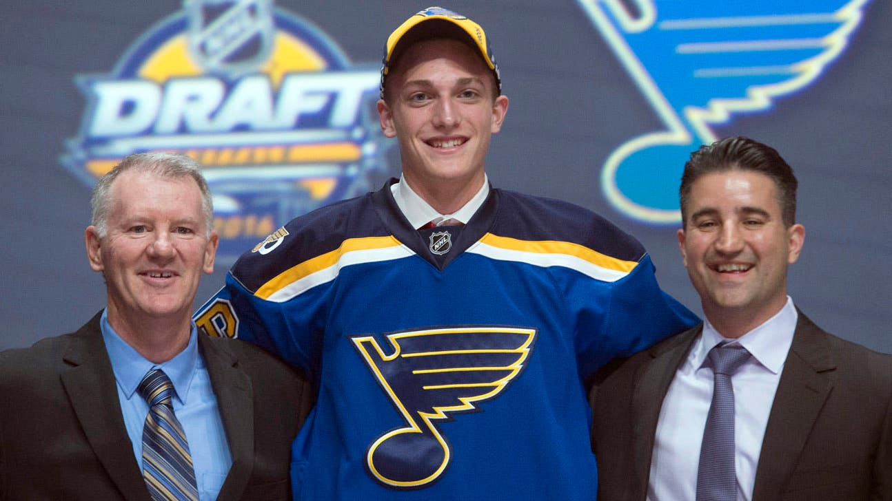 Blues trade up in draft, select Tage Thompson with first pick