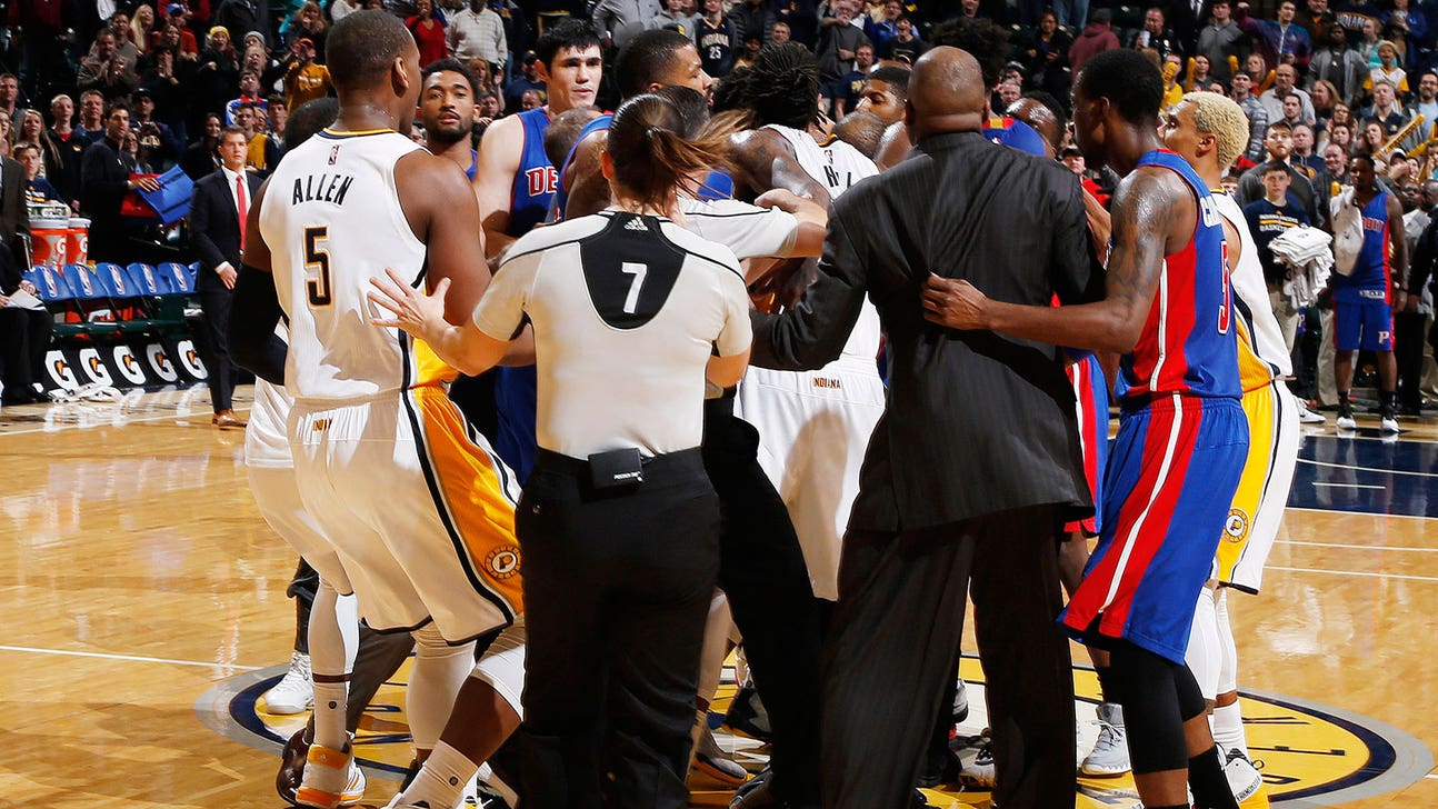 Pacers' George, Pistons' Morris fined for roles in shoving match
