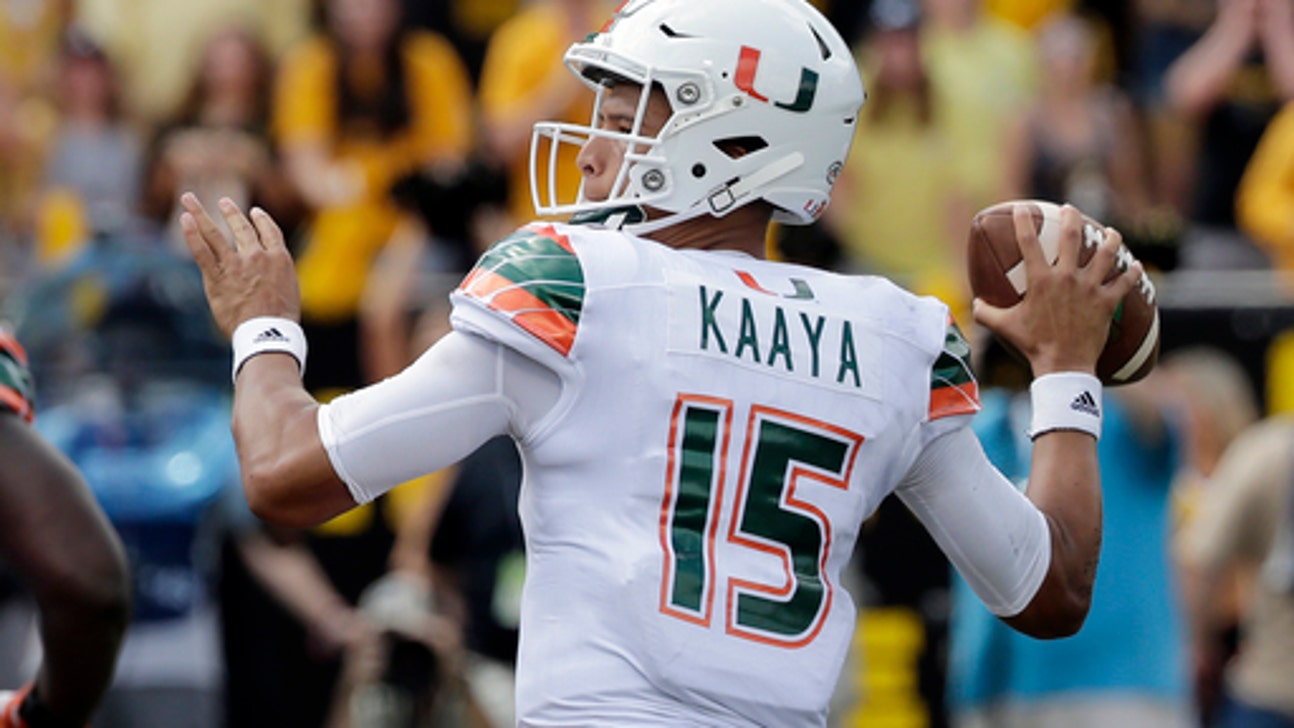 Kaaya leads No. 25 Miami over Appalachian State 45-10