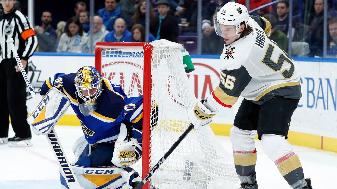 Blues snap Golden Knights' eight-game winning streak with 2-1 victory