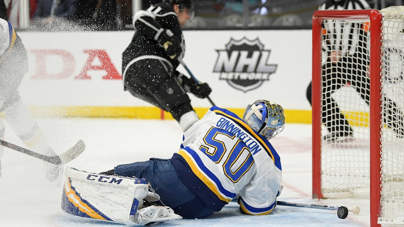 Binnington takes first regulation loss as Blues fall to Kings 4-3