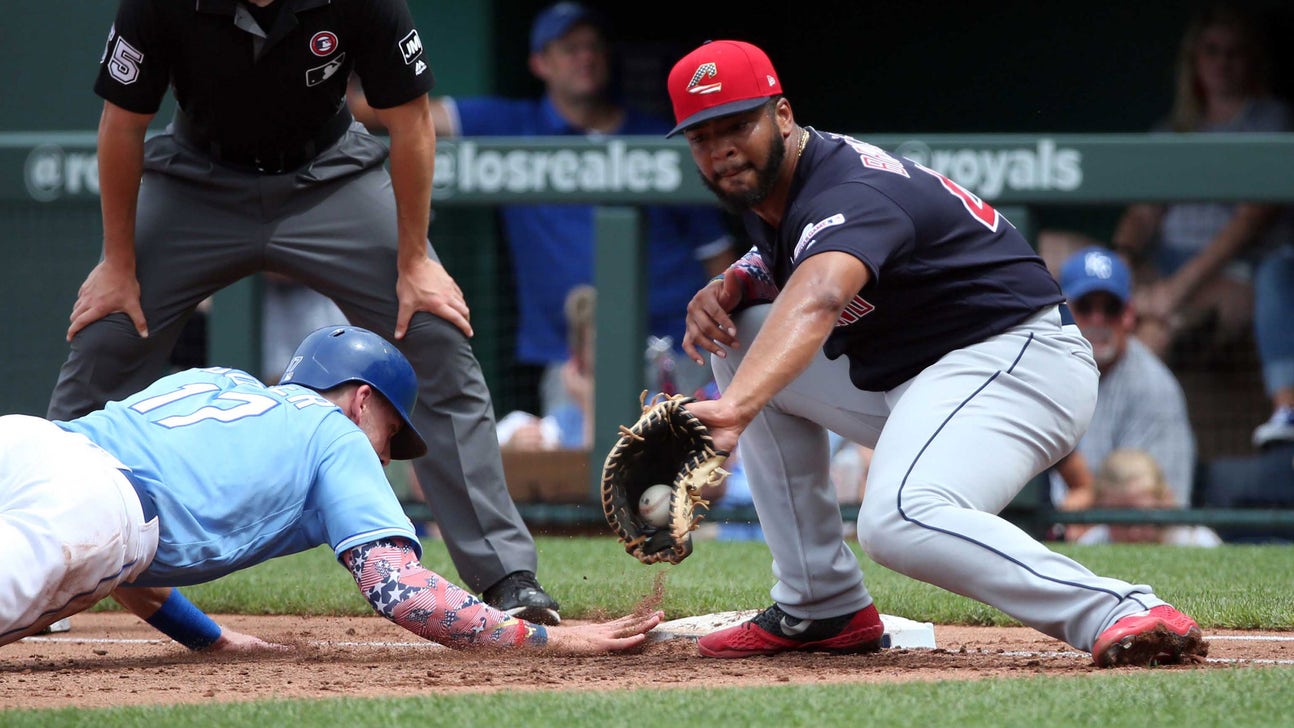 Royals swept by Indians, lose 8-4 after long rain delay
