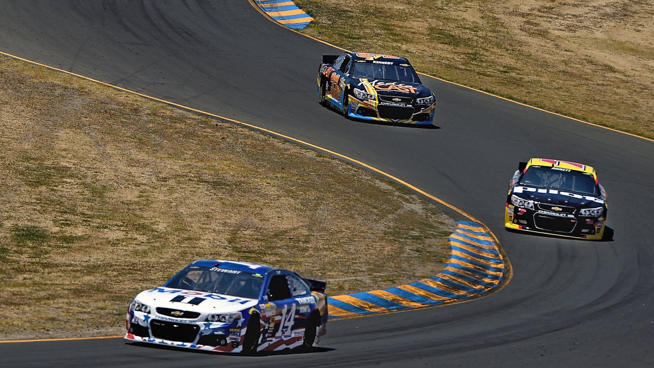Stewart fine and upbeat at Sonoma after Indy test crash