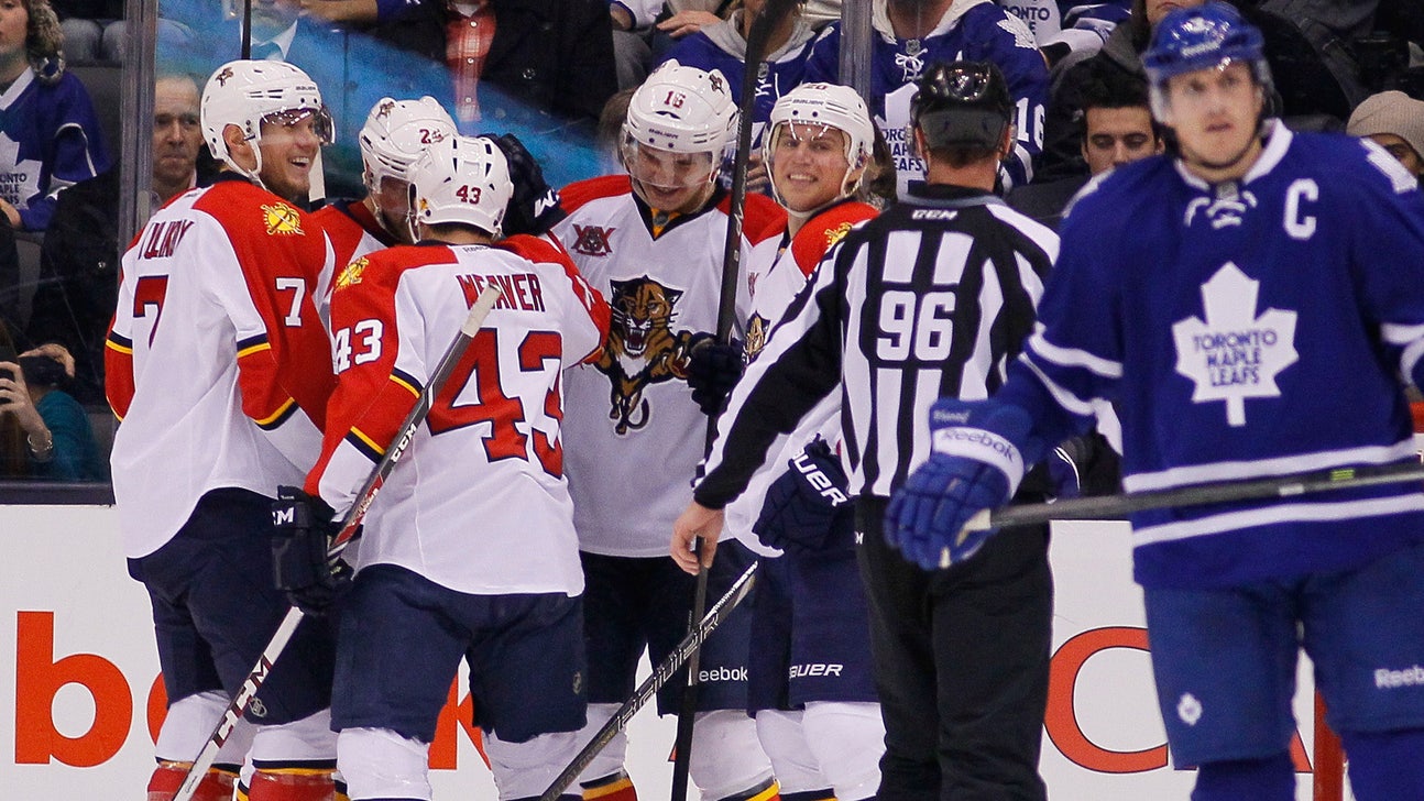 Panthers pour it on early to beat Maple Leafs on road