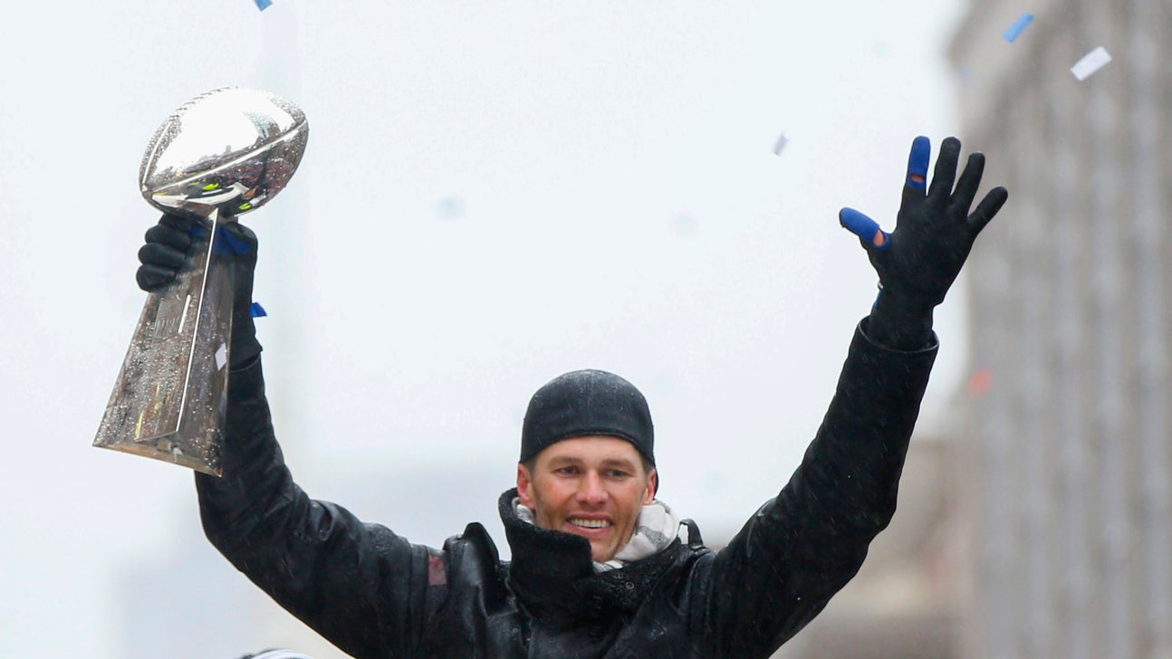 Tom Brady connects with his son on TD pass in charity game and a Gronk spike follows