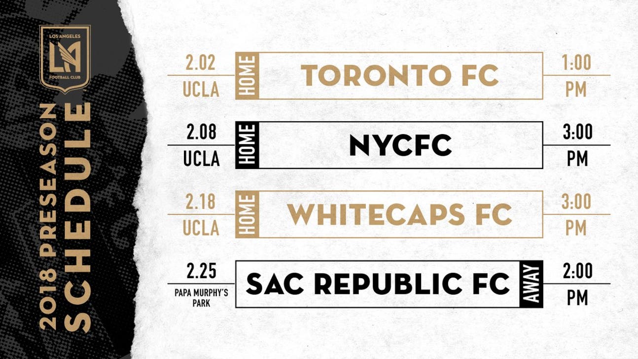 LAFC announces 2018 preseason schedule