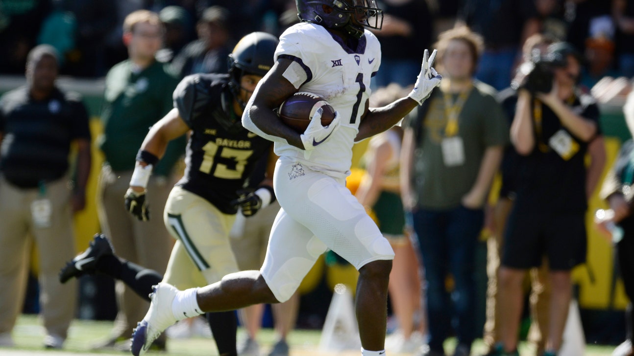 Reagor scores 2 nifty TDs for TCU in a 16-9 win at Baylor