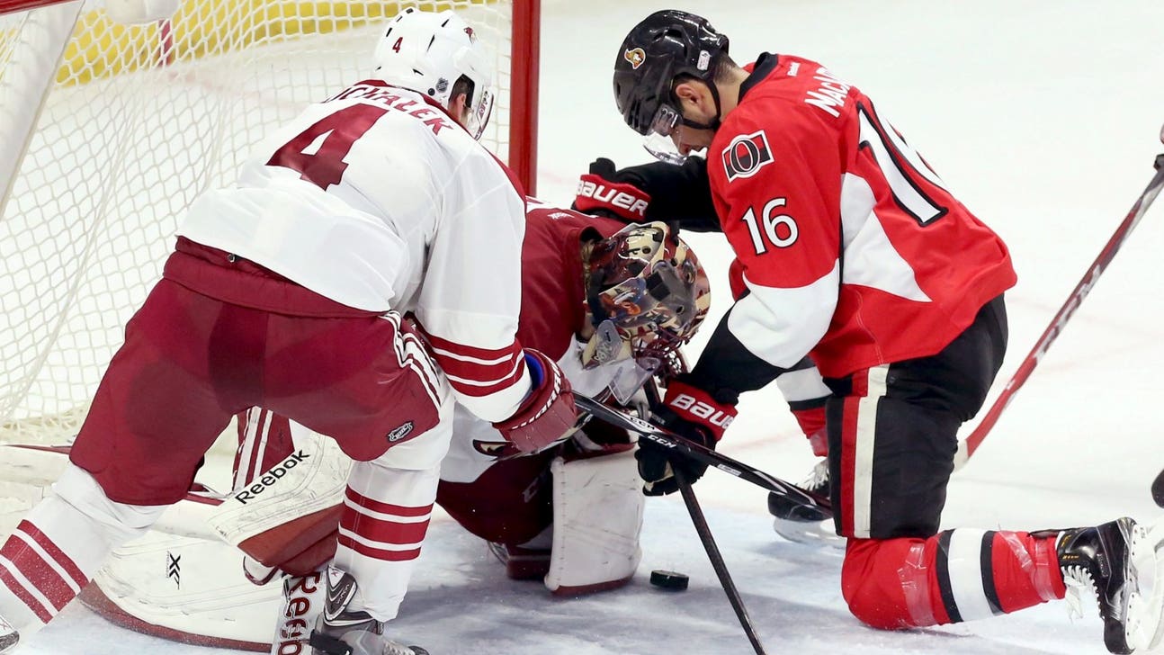 Senators score in a flurry, rout Coyotes