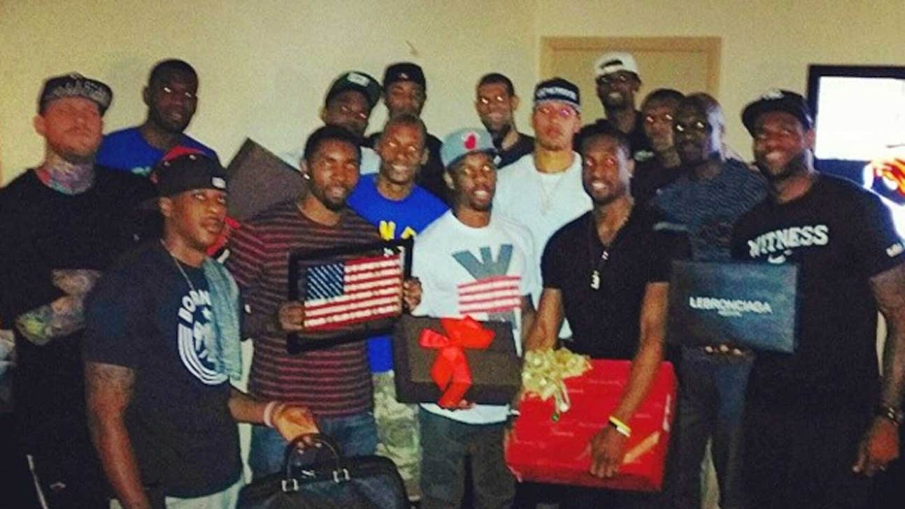 The Heat's Secret Santa gift exchange was cooler than yours