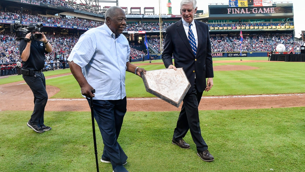 Led by living legend Hank Aaron, Braves' Turner Field exit brims with symbolism