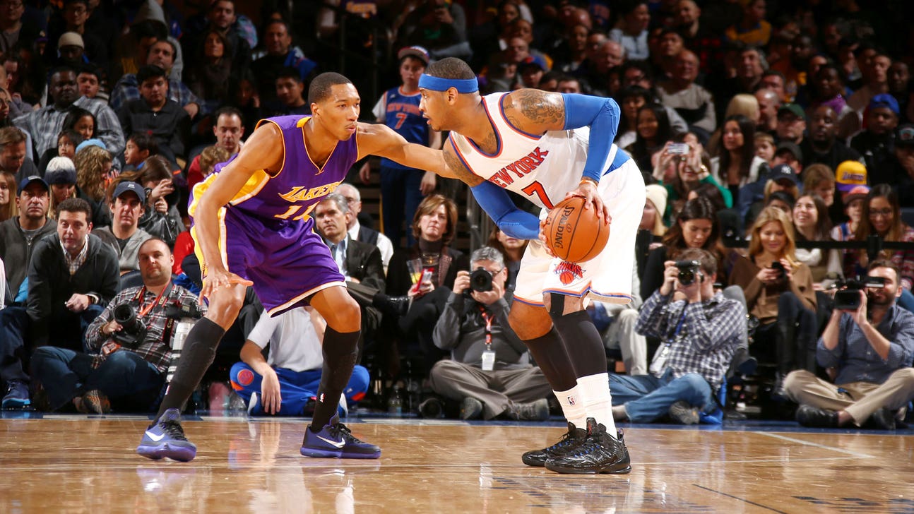 Carmelo Anthony scores 31 points to lead Knicks over Lakers
