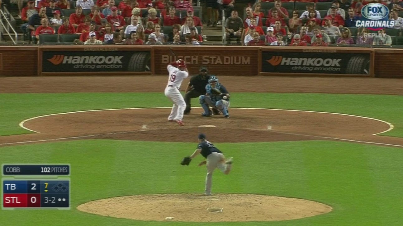 Cardinals whiff against Rays -- including one K that shouldn't have counted