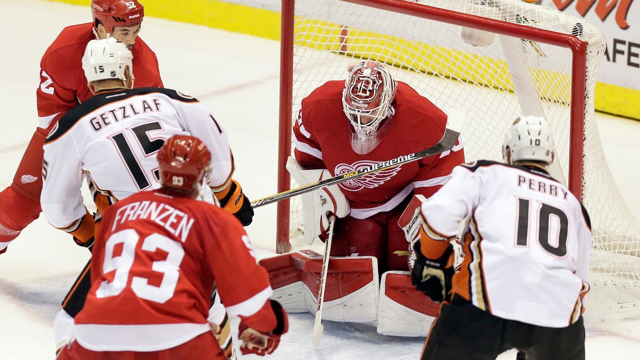 Wings upset with non-call on Ducks' game-winning goal