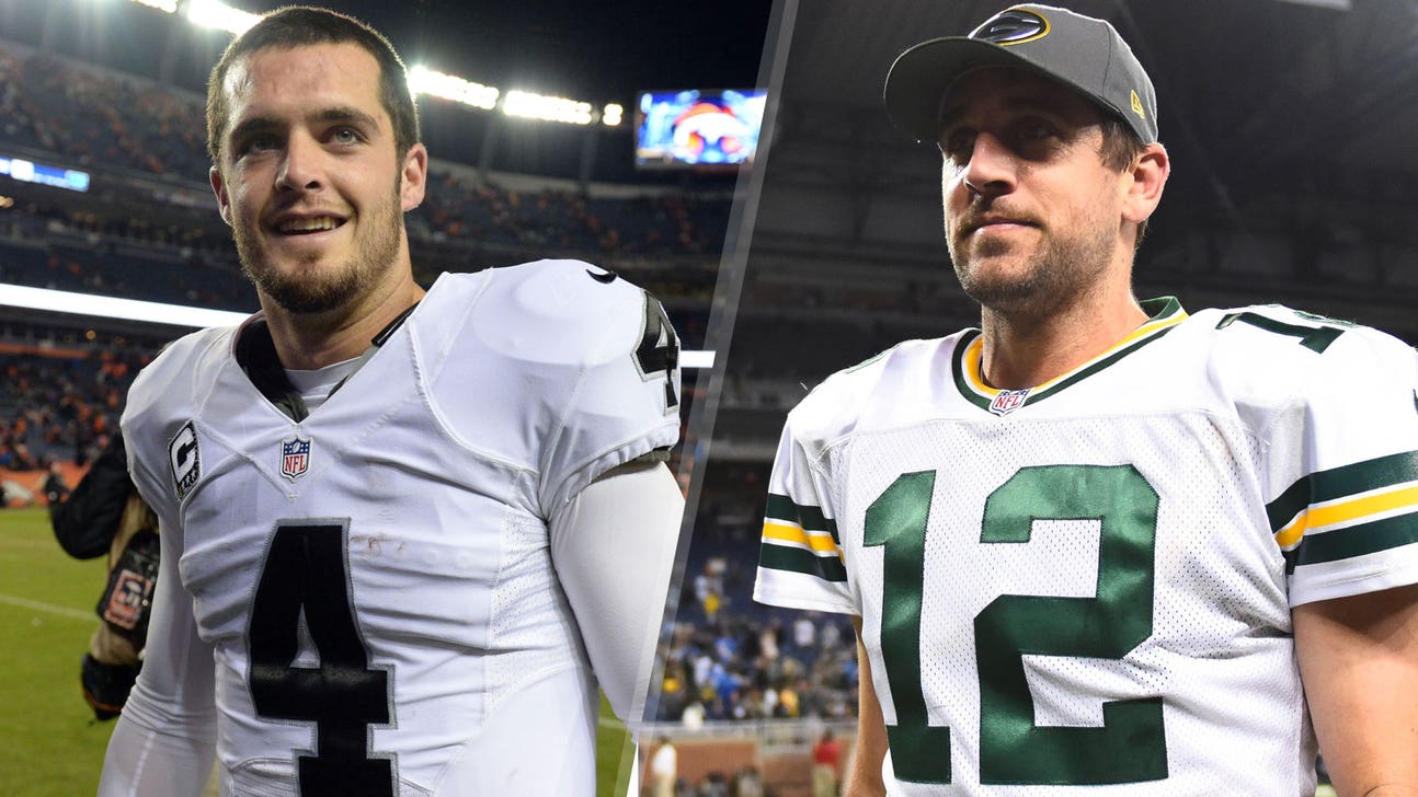 Statistics can barely tell Aaron Rodgers and Derek Carr apart