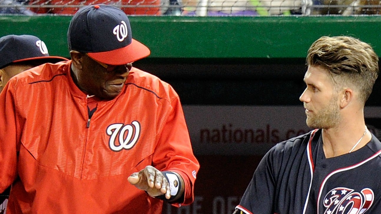 Dusty Baker asks banged-up Bryce Harper if he's 'limpin' or pimpin' '