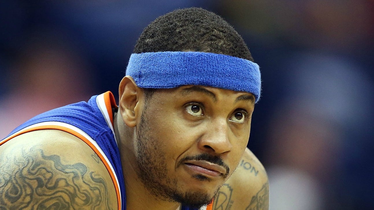 Carmelo Anthony stresses desire to win with Knicks but doesn't rule out trade