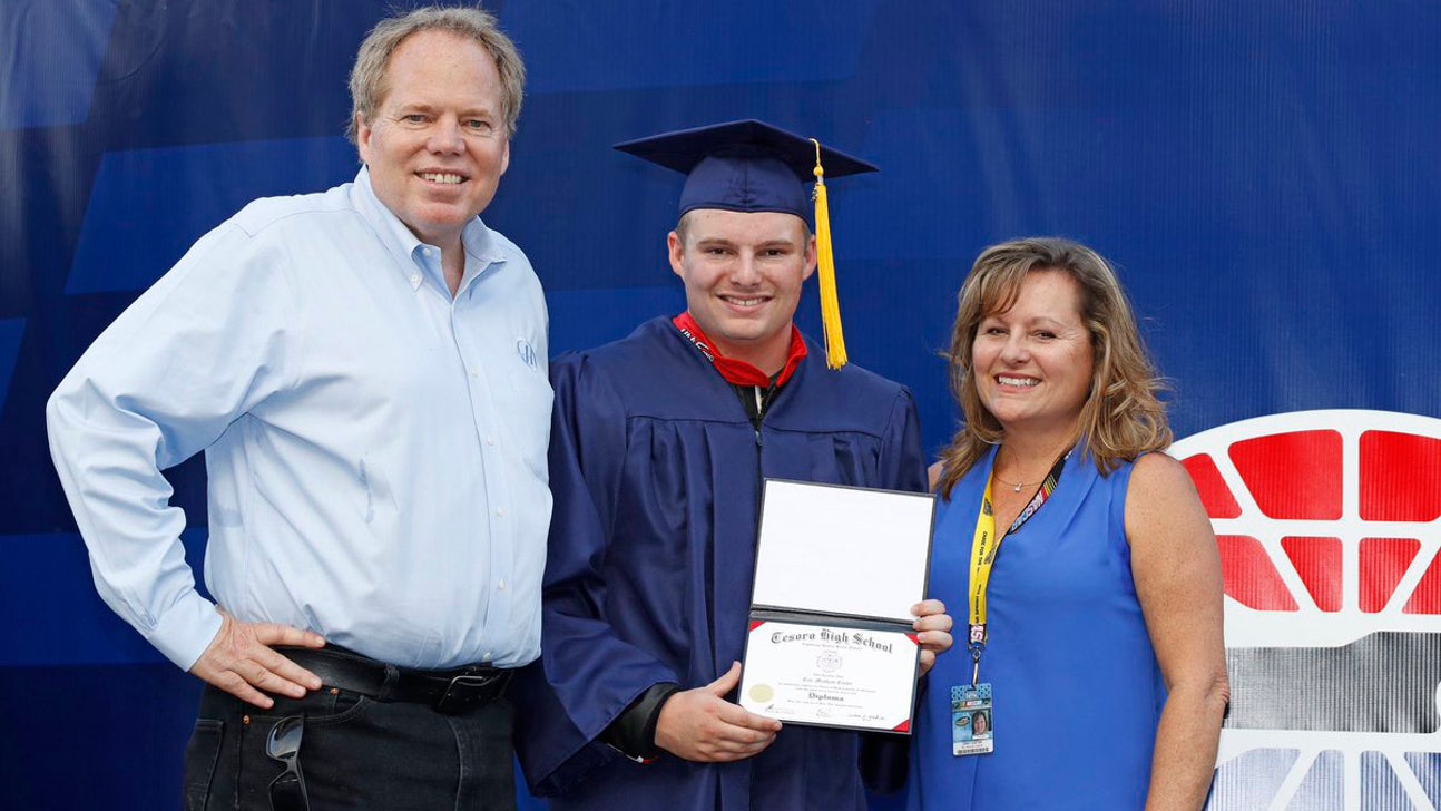 NASCAR parents celebrate their high school graduates