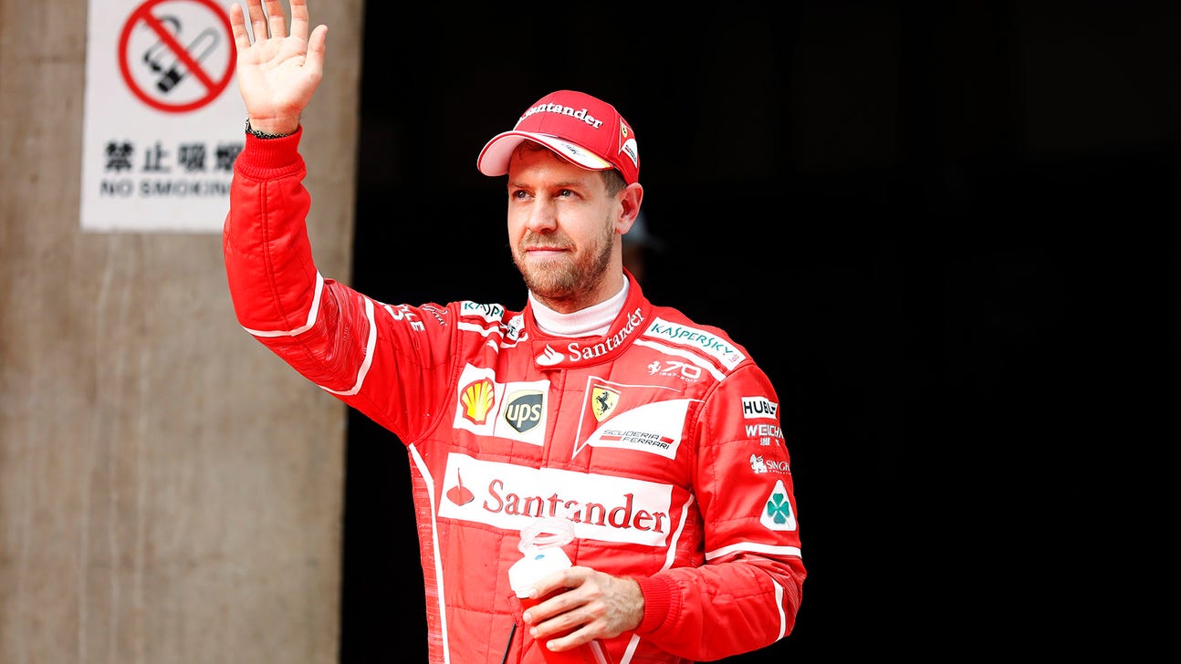 Sebastian Vettel keeping the pressure on Hamilton