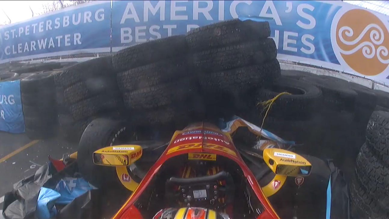 Ryan Hunter-Reay escapes injury in heavy warm-up crash