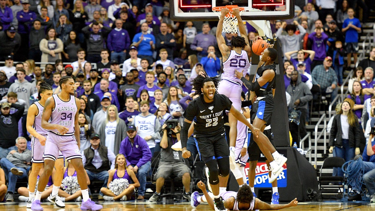 Perkins, Collins guide Saint Louis past Kansas State 66-63