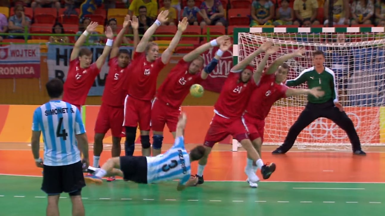 Olympic referee waves off stunning handball goal