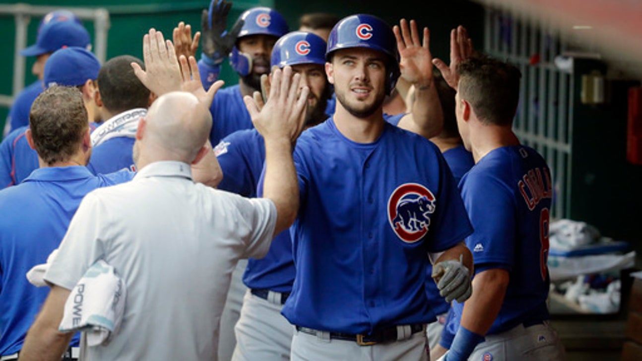 Kris Bryant started a new superstition after his three-homer game