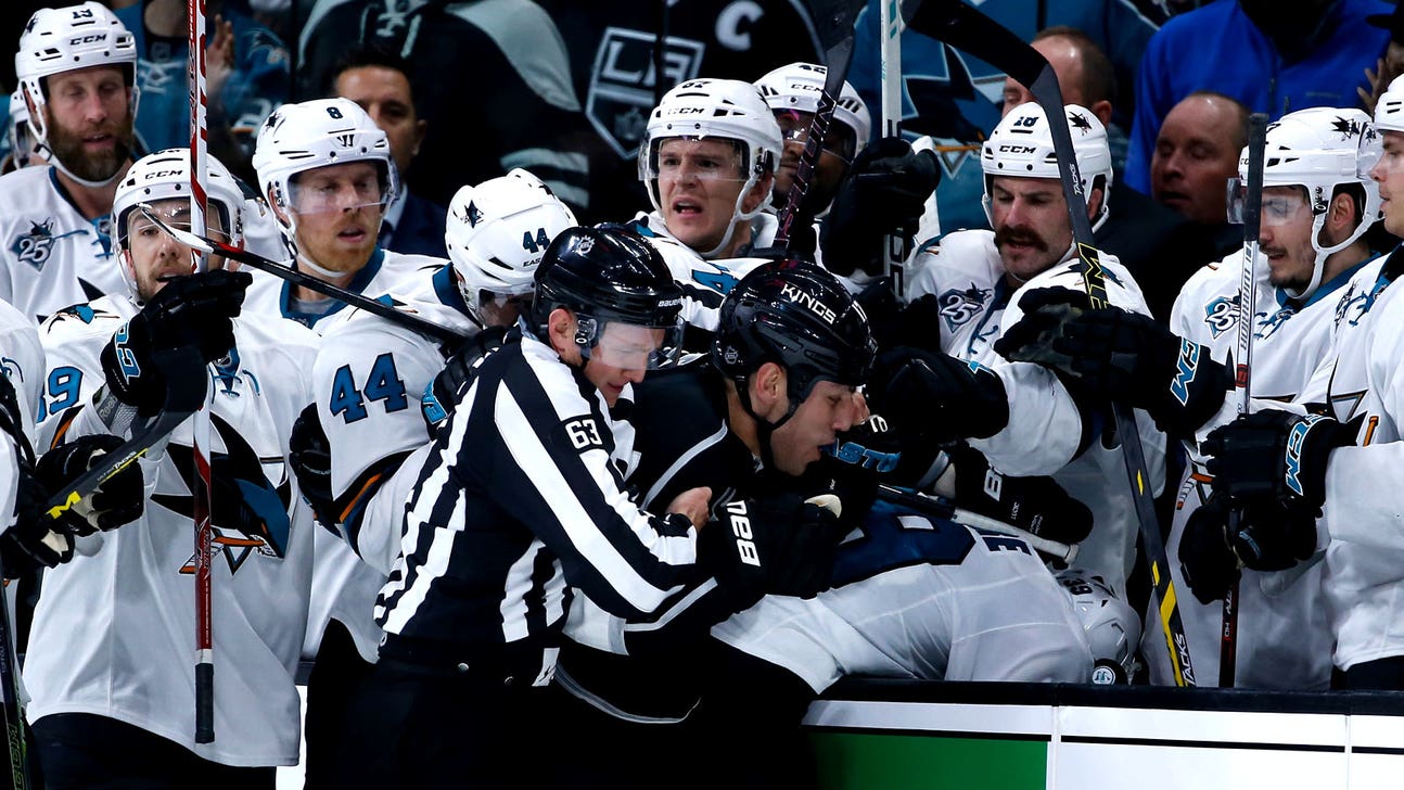 Lucic disagrees with match penalty after first game with Kings