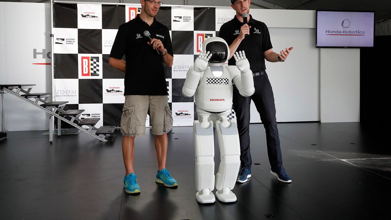 Watch a robot give the command to fire engines at an IndyCar race