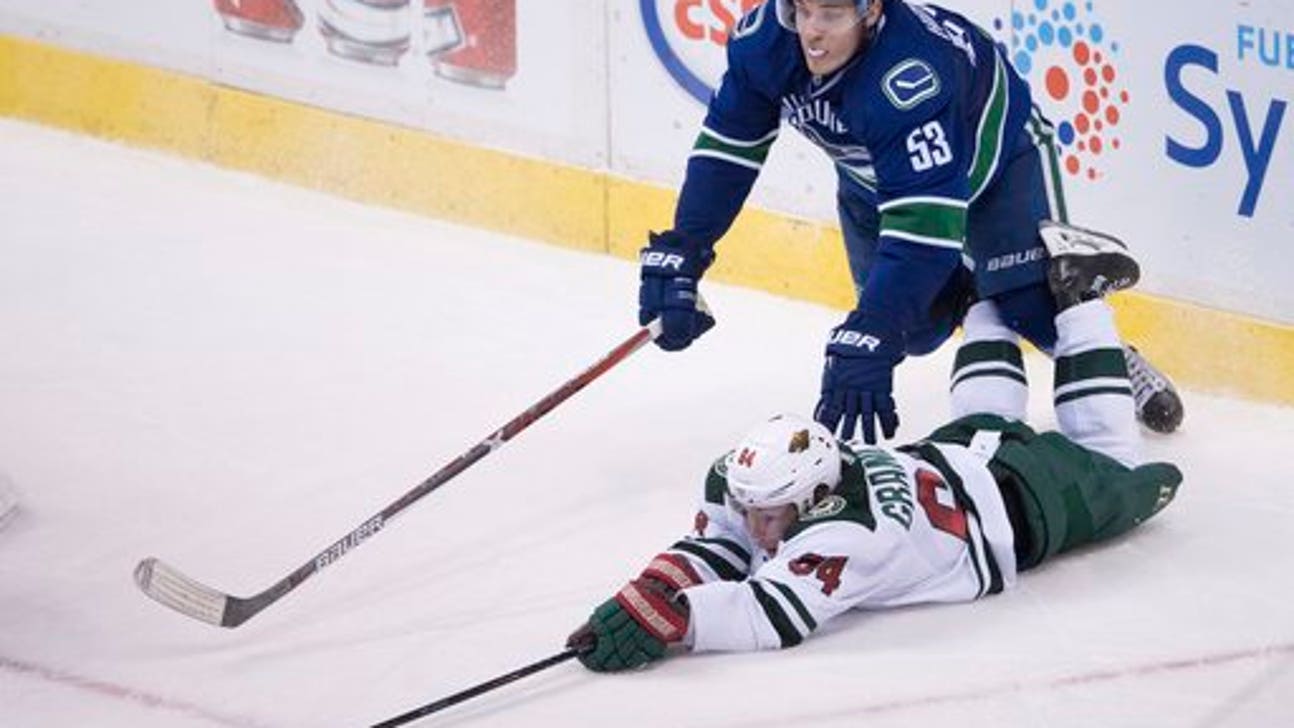 Baertschi scores late to help Canucks beat Wild 5-4
