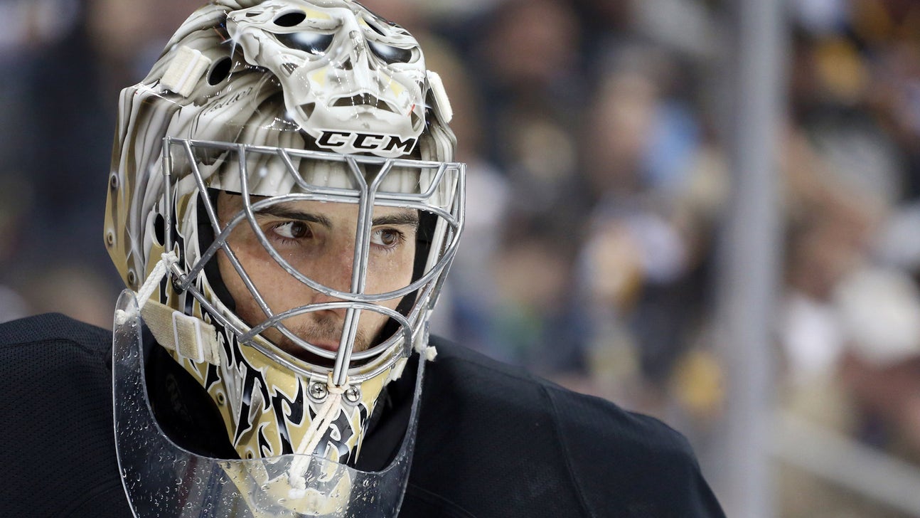 Marc-Andre Fleury recreates scene from 'Slap Shot'