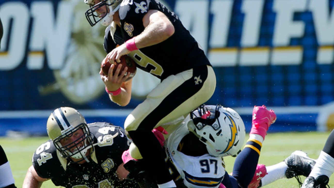 Brees, Saints head into bye after stunning Chargers 35-34