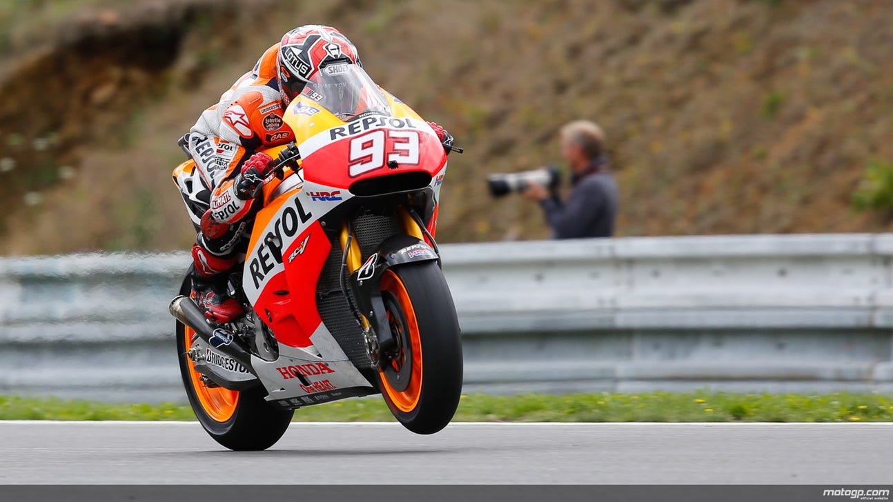 MotoGP: Marquez secures pole in Brno while Rossi suffers finger injury