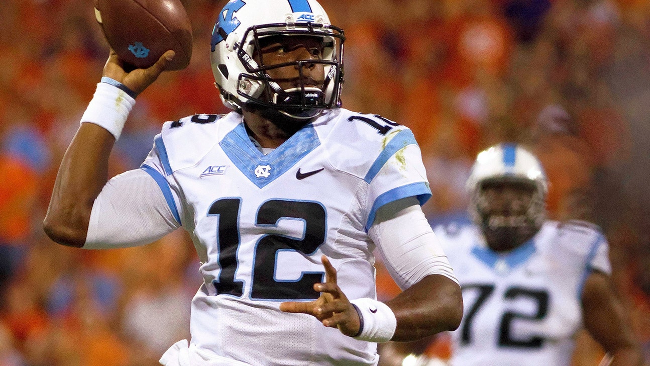 WATCH: UNC QB Williams shakes off pressure, delivers 71-yard TD pass